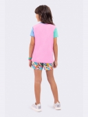 PIJAMA FEMININO JUVENIL MANGA CURTA MENINAS SUPER PODEROSAS ROSA - VEGGI