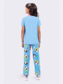 PIJAMA FEMININO INFANTIL MANGA CURTA E CALÇA MENINAS SUPER PODEROSAS - VEGGI