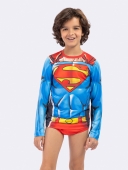 BLUSA MASCULINA INFANTIL PROTEÇÃO UV 50+ SUPER HOMEM - VEGGI