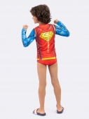 BLUSA MASCULINA INFANTIL PROTEÇÃO UV 50+ SUPER HOMEM - VEGGI