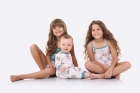 PIJAMA FEMININO INFANTIL ALÇA COM SHORT LONTRAS - BOCEJINHO
