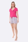 PIJAMA FEMININO CURTO ROSA - BOCEJINHO