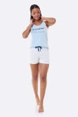 PIJAMA FEMININO REGATA E SHORT BEAUTIFUL - BOCEJINHO