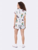 PIJAMA FEMININO CURTO COM MANGA BRANCO LOONEY TUNES - VEGGI