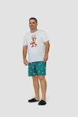 PIJAMA MASCULINO CURTO NATAL PLUS SIZE - UNIVERSO TOQUE