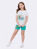 PIJAMA FEMININO INFANTIL CURTO LOONEY TUNES VERDE - VEGGI