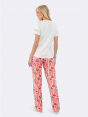 PIJAMA FEMININO MANGA CURTA E CALÇA HOGWARTS LETTER - VEGGI