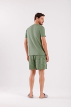 PIJAMA MASCULINO CURTO VERDE - COR COM AMOR