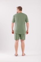 PIJAMA MASCULINO CURTO VERDE PLUS SIZE - COR COM AMOR