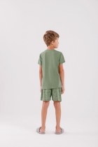 PIJAMA MASCULINO INFANTIL CURTO VERDE - COR COM AMOR