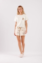 PIJAMA FEMININO CURTO CACHORROS - COR COM AMOR