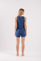PIJAMA FEMININO REGATA COM SHORT AZUL - COR COM AMOR