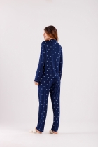 PIJAMA FEMININO LONGO CORAÇÃO VISCO COMFY - COR COM AMOR