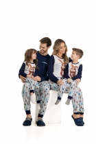 PIJAMA FEMININO LONGO VISCOLYCRA FAMÍLIA COELHO - UNIVERSO TOQUE