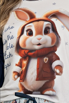 PIJAMA FEMININO LONGO VISCOLYCRA FAMÍLIA COELHO - UNIVERSO TOQUE