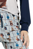 PIJAMA FEMININO LONGO VISCOLYCRA FAMÍLIA COELHO - UNIVERSO TOQUE
