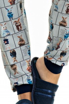 PIJAMA FEMININO LONGO VISCOLYCRA FAMÍLIA COELHO - UNIVERSO TOQUE