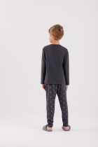 PIJAMA MASCULINO JUVENIL LONGO COFFEE MESCLA - COR COM AMOR