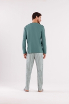 PIJAMA MASCULINO LONGO LISTRAS - COR COM AMOR