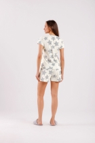 PIJAMA FEMININO CURTO ESTRELA OFF - COR COM AMOR