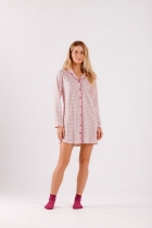CAMISOLA MANGA LONGA COM BOTÕES XADREZ - COR COM AMOR