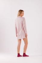 CAMISOLA MANGA LONGA COM BOTÕES XADREZ - COR COM AMOR