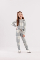 PIJAMA FEMININO JUVENIL LONGO XADREZ MESCLA - COR COM AMOR