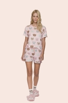 PIJAMA FEMINNO CURTO URSOS ROSA - LUA LUÁ