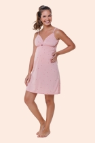 CAMISOLA GESTANTE CORAÇÃO ROSÉ - BOCEJINHO