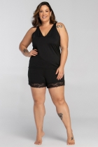 PIJAMA FEMININO POLIAMIDA PLUS SIZE - MALU