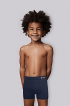 KIT COM 3 CUECAS BOXER LISA INFANTIL CORES SORTIDAS - TRIFIL