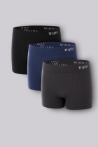 KIT COM 3 CUECAS BOXER LISA INFANTIL CORES SORTIDAS - TRIFIL