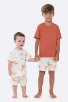 PIJAMA BABY UNISSEX CURTO CAPIVARA FAMÍLIA - BOCEJINHO
