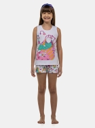 PIJAMA FEMININO INFANTIL CURTO COM REGATA BRANCA - SONHART