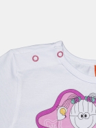 PIJAMA FEMININO BABY CURTO COM MANGA BRANCA -SONHART