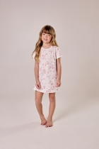 CAMISOLA INFANTIL MANGA CURTA COM FLORES ROSA LILICA RIPILICA - COR COM AMOR