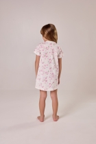 CAMISOLA JUVENIL MANGA CURTA COM FLORES ROSA LILICA RIPILICA - COR COM AMOR