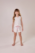PIJAMA FEMININO JUVENIL CURTO COM REGATA BRANCA LILICA RIPILICA - COR COM AMOR