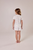 PIJAMA FEMININO INFANTIL CURTO COM MANGA BRANCA LILICA RIPILICA - COR COM AMOR