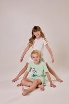 PIJAMA FEMININO INFANTIL CURTO COM MANGA BRANCA LILICA RIPILICA - COR COM AMOR