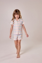 PIJAMA FEMININO CURTO COM BOTÕES XADREZ LILICA RIPILICA - COR COM AMOR