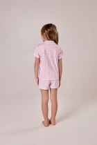 PIJAMA FEMININO INFANTIL COM BOTÕES XADREZ ROSA LILICA RIPILICA - COR COM AMOR