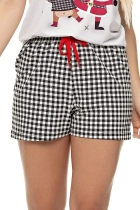 PIJAMA FEMININO CURTO COM SHORT XADREZ NATAL FAMÍLIA - UNIVERSO TOQUE