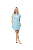 CAMISOLA FEMININA COM MANGA CURTA AZUL CLARO - UNIVERSO TOQUE