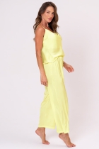 PIJAMA FEMININO DE ALÇA COM CALÇA CETIM LIMA - ACUO