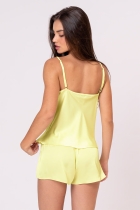 PIJAMA FEMININO CURTO DE ALÇA CETIM LIMA - ACUO