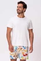 SAMBA CANÇÃO CETIM BEGE LOONEY TUNES FAMÍLIA - ACUO