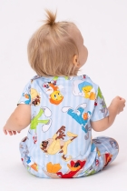 MACACÃO BABY UNISSEX LOONEY TUNES AZUL FAMÍLIA - ACUO