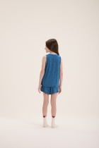 PIJAMA FEMININO JUVENIL CURTO MARINHO ÂNCORA FAMÍLIA - COR COM AMOR