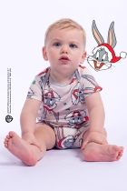 MACACÃO BABY UNISSEX CINZA PERNALONGA NATAL FAMÍLIA - ACUO